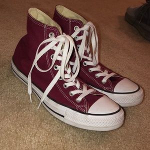 Burgundy converse